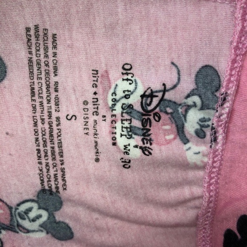 Disney Mickey Sleep Pants Pink Small‎ - Picture 11 of 13